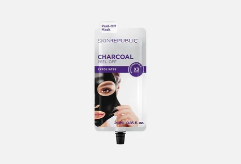 SR EXFOLIATES CHARCOAL PEEL-OFF FACE MASK 3 MASKS