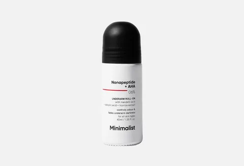MINIMALIST Skin Care Nonapeptide and AHA Zero Six Percent Underarm Roll On
