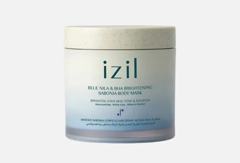 Izil Beauty Blue Nila & BHA Brightening Sabonia Body Mask