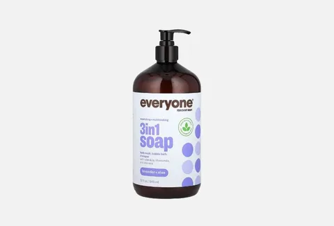 EVERYONE 3 in 1 Soap, Lavender + Aloe