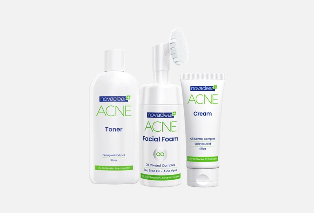 Novaclear Acne Kit (Facial Foam, Toner, Cream)