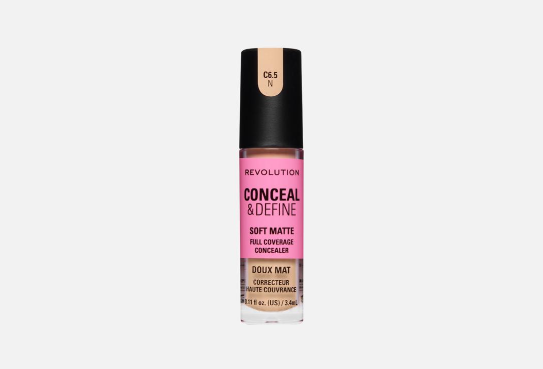 Makeup Revolution Conceal & Define Full Coverage Concealer – Matte Finish C6.5N