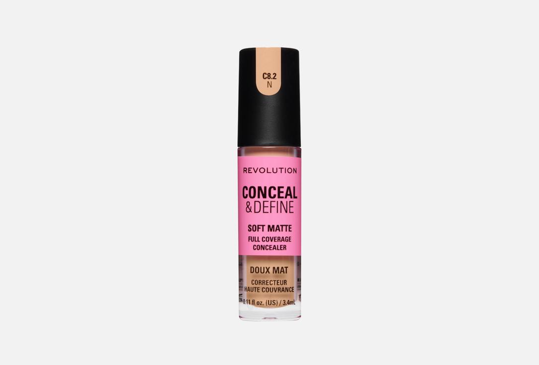 Makeup Revolution Conceal & Define Full Coverage Concealer – Matte Finish C8.2N