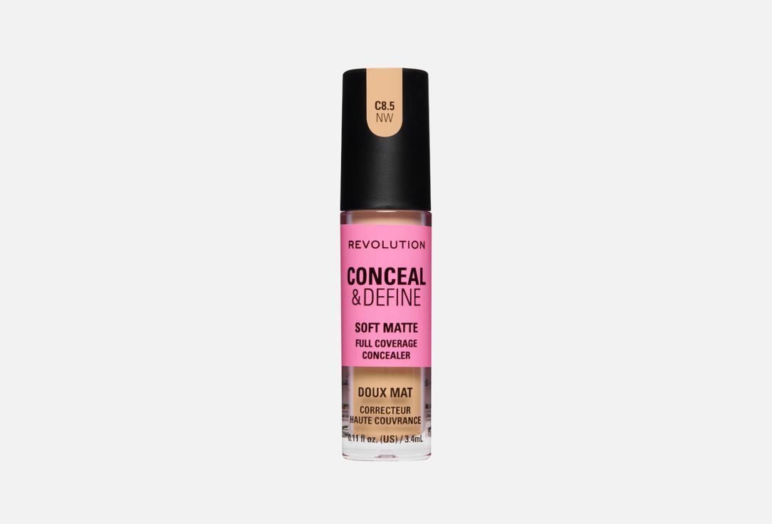 Makeup Revolution Conceal & Define Full Coverage Concealer – Matte Finish C8.5NW