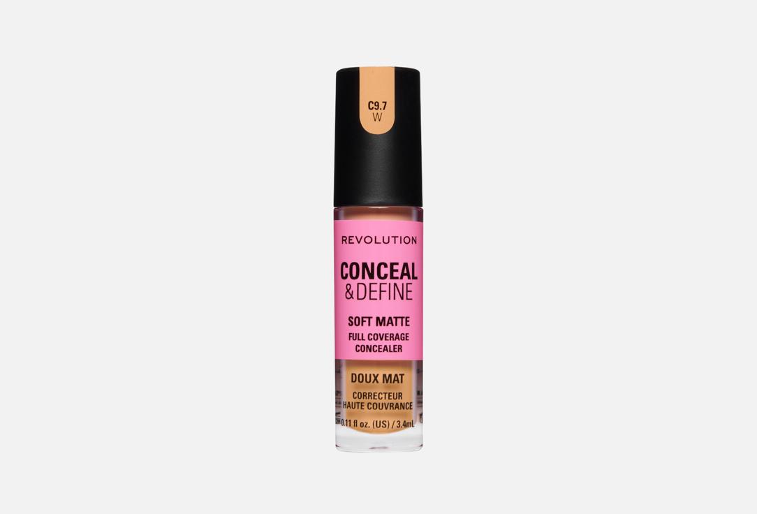 Makeup Revolution Conceal & Define Full Coverage Concealer – Matte Finish C9.7W