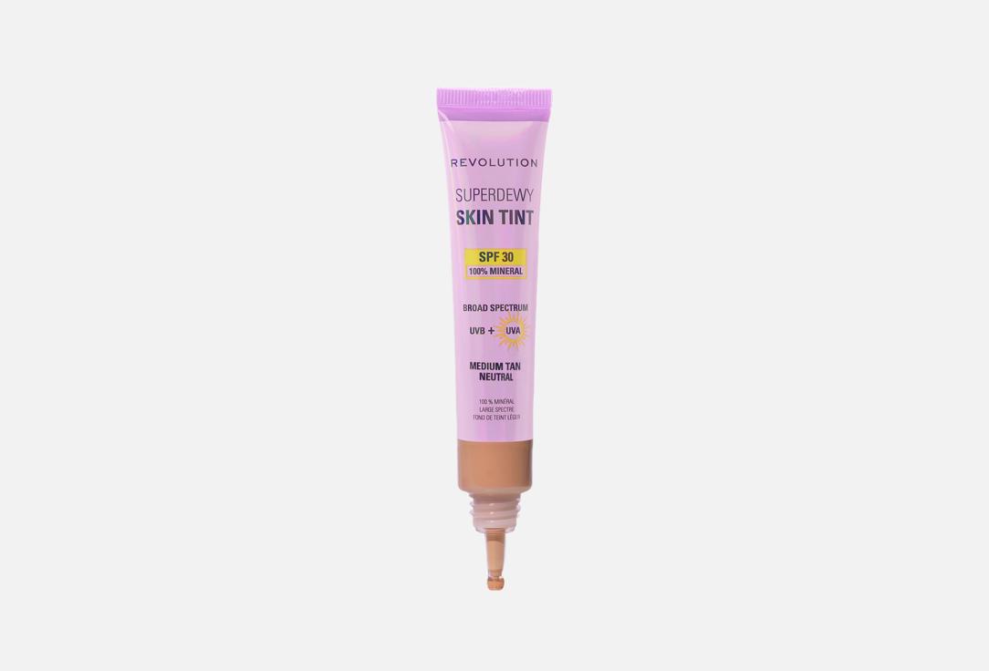 Makeup Revolution Superdewy Sundew SPF30 Skin Tint – Hydrating Dewy Finish Medium Tan Neutral