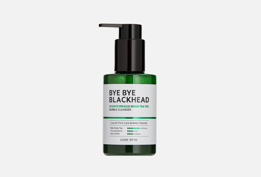 SOME BY MI Bye Bye Blackhead Green Tea Bubble Cleanser, 120 g