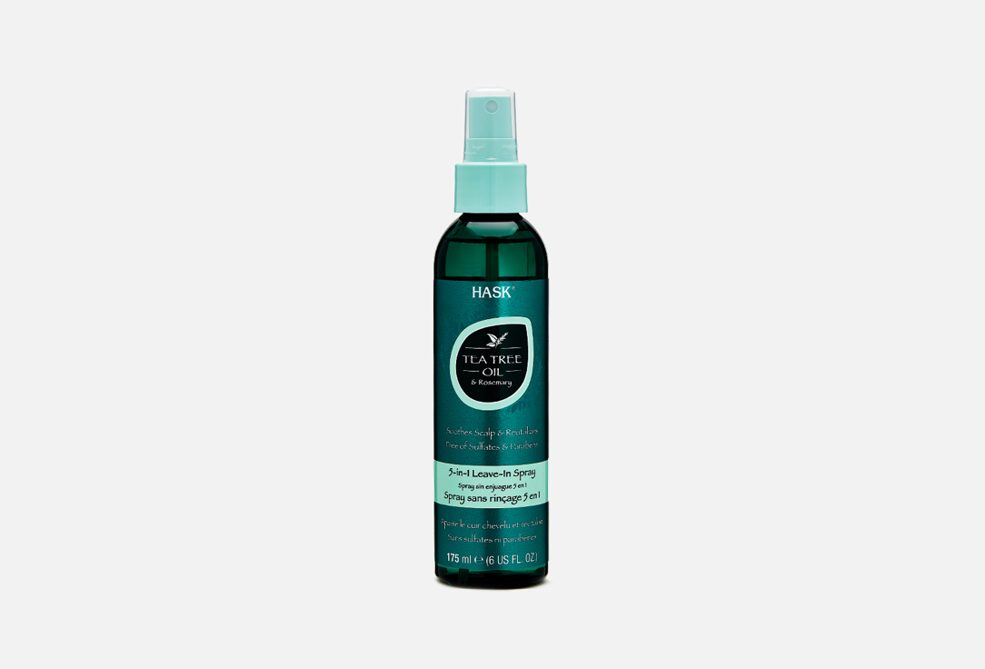 Hask Tea Tree Oil & Rosemary 5 in 1 Leave-In Spray, 175ml
