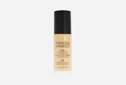 Milani Conceal + Perfect 2-In-1 Foundation - 01 Creamy Vanilla