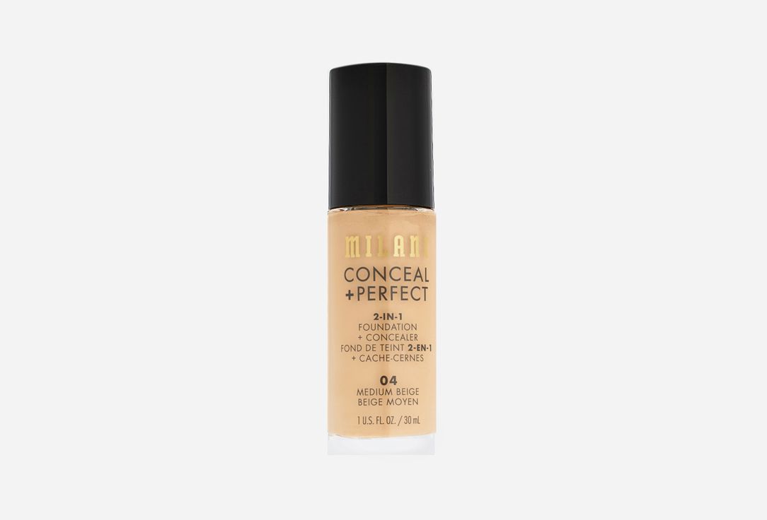 Milani Conceal + Perfect 2-In-1 Foundation - 04 Medium Beige