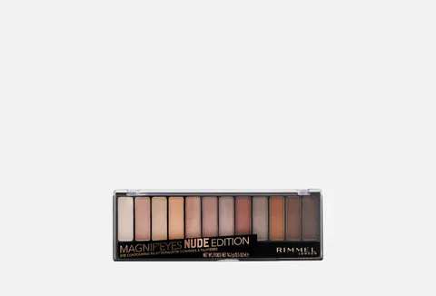 Rimmel Magnif'Eyes Eyeshadow Palette,Nude Edition, 14.