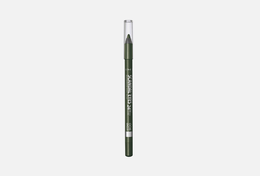 Rimmel Scandaleyes Waterproof Kohl Eyeliner Pencil Green 1.
