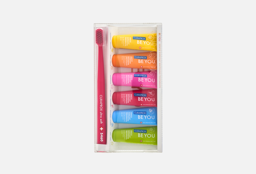 Curaprox Be you six-taste-pack with toothbrush