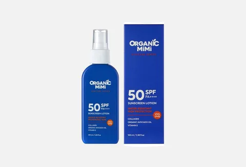 Organic Mimi Sunscreen lotion for face and body spf 50